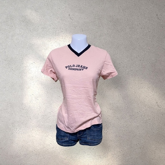 POLO Ralph Lauren Peachy Pink Tee - Picture 1 of 2